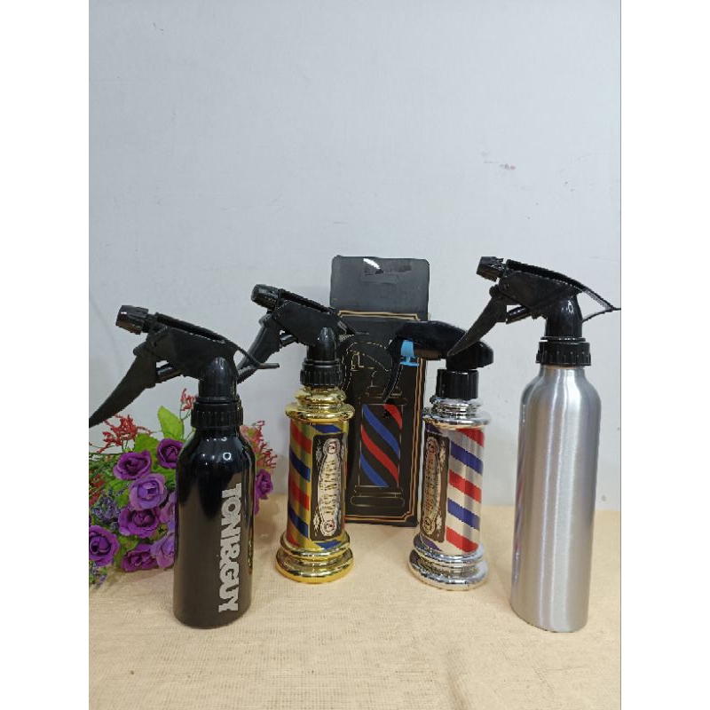 Jual Botol Spray Salon & Barbershop Stainless dan Motif Barber | Shopee ...