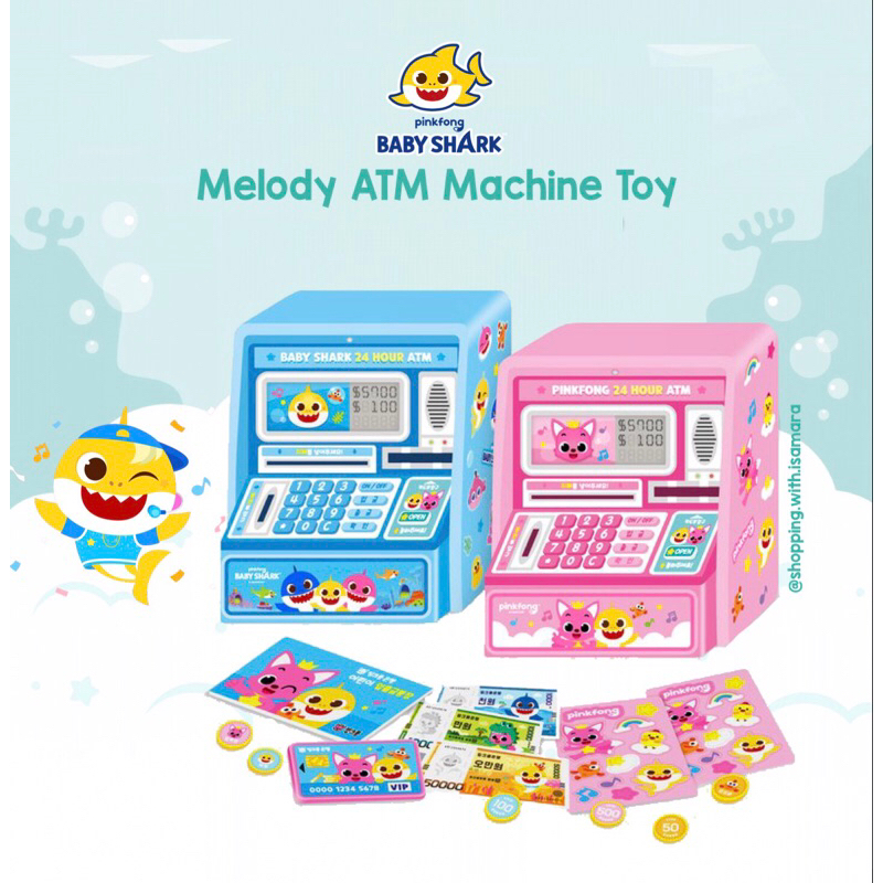 Jual Pinkfong Baby Shark Melody ATM Machine Toy / Mainan Mesin ATM ...