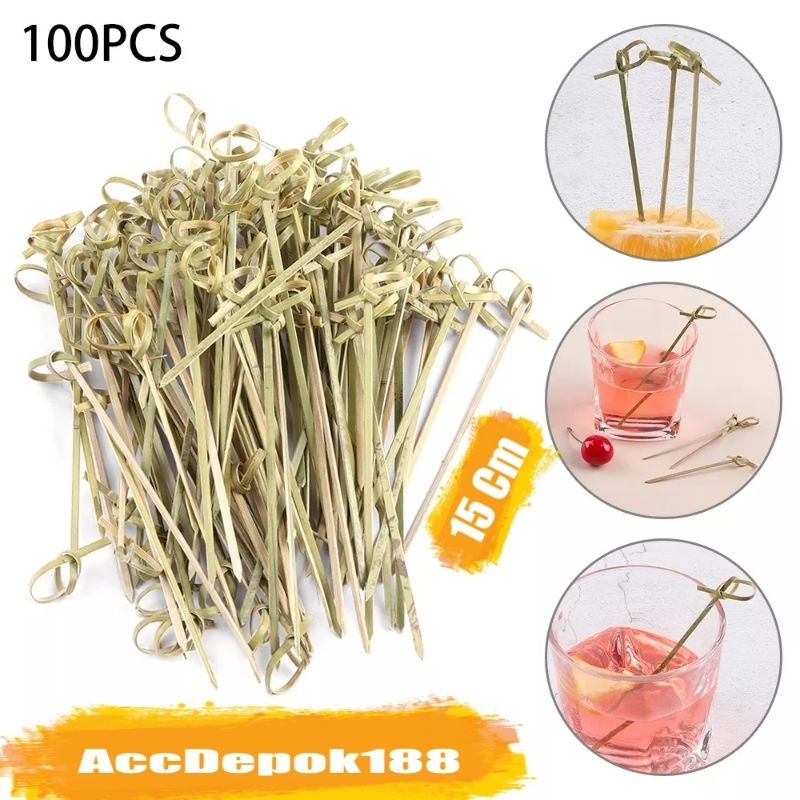 Jual Tusuk Bambu Teposuki 10 Cm 12 Cm 15 Cm Isi 100 Pcs Tusuk Sate