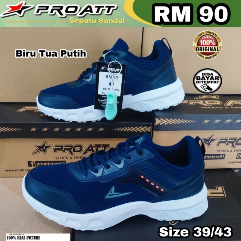 Jual PRO ATT Sepatu Olahraga Sport Lari Kerja Sekolah Cowok Karet Anti ...