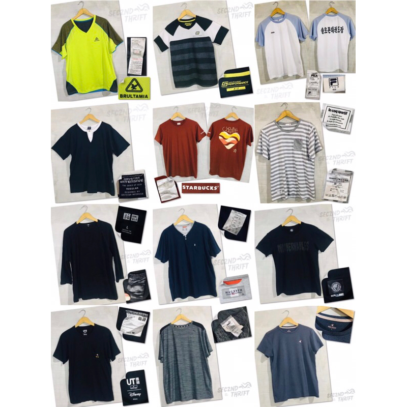 Jual Part 1 Kaos Brand Murah berkualitas /Tshirt bekas murah Shopee