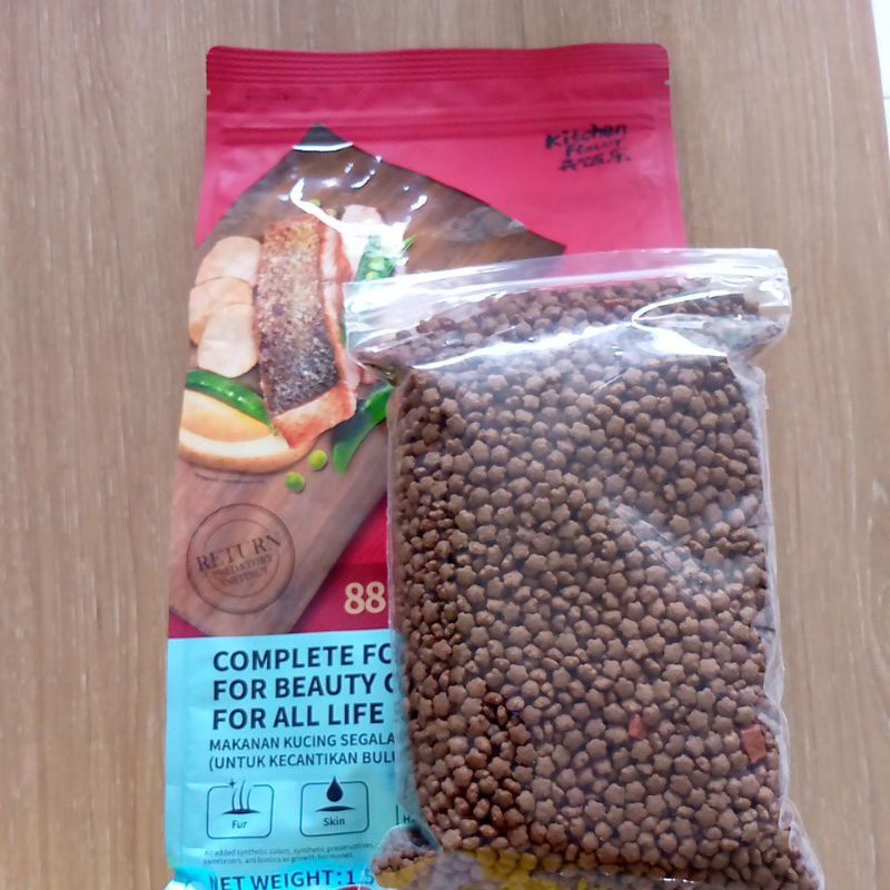 Jual kitchen flavor Grain free Beauty Repack 1kg Dry food | Shopee ...