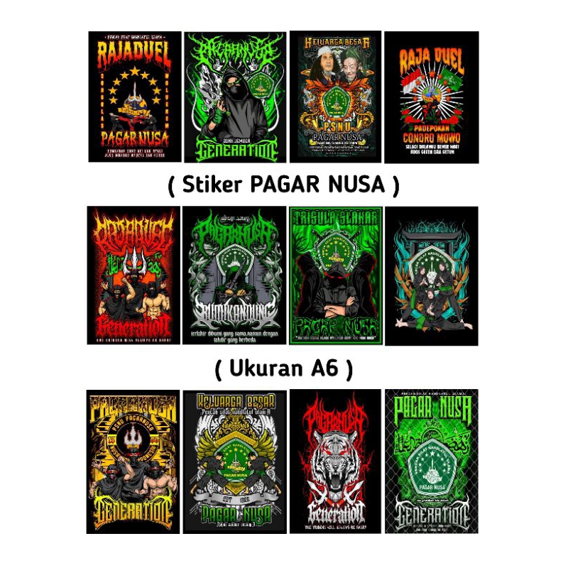 Jual Stiker pencak silat pagar nusa || Stiker pagar nusa ukuran A6 ...