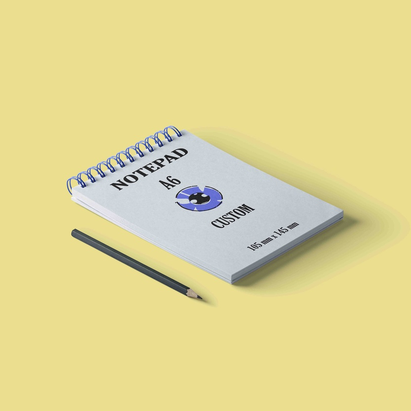 Jual Notebook / Notepad Custom A6 Spiral | Shopee Indonesia