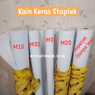 Kain Keras Staplek Interlining M10, M32, M33, M20 Megatop Grade A