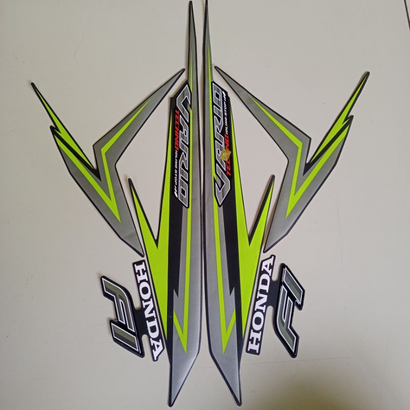 Jual Striping Stiker Motor Vario 125 Led 2016 Iss Hitam Hijau Sticker