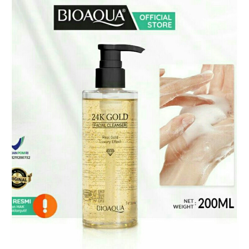 Jual Bioaqua 24K GOLD Facial Cleanser 200ml Shopee Indonesia