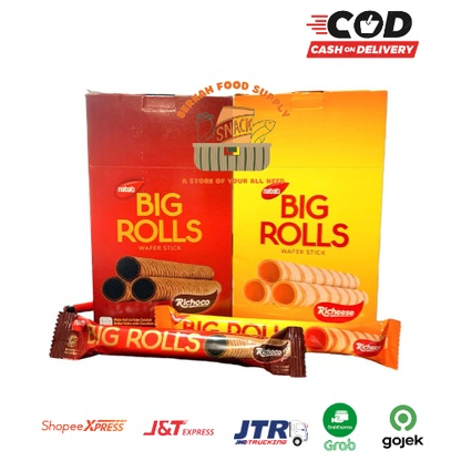 Jual ( BERKAH ) Nabati BIG ROLLS Box 20 pcs x 18gr Big Roll’s Cheese ...
