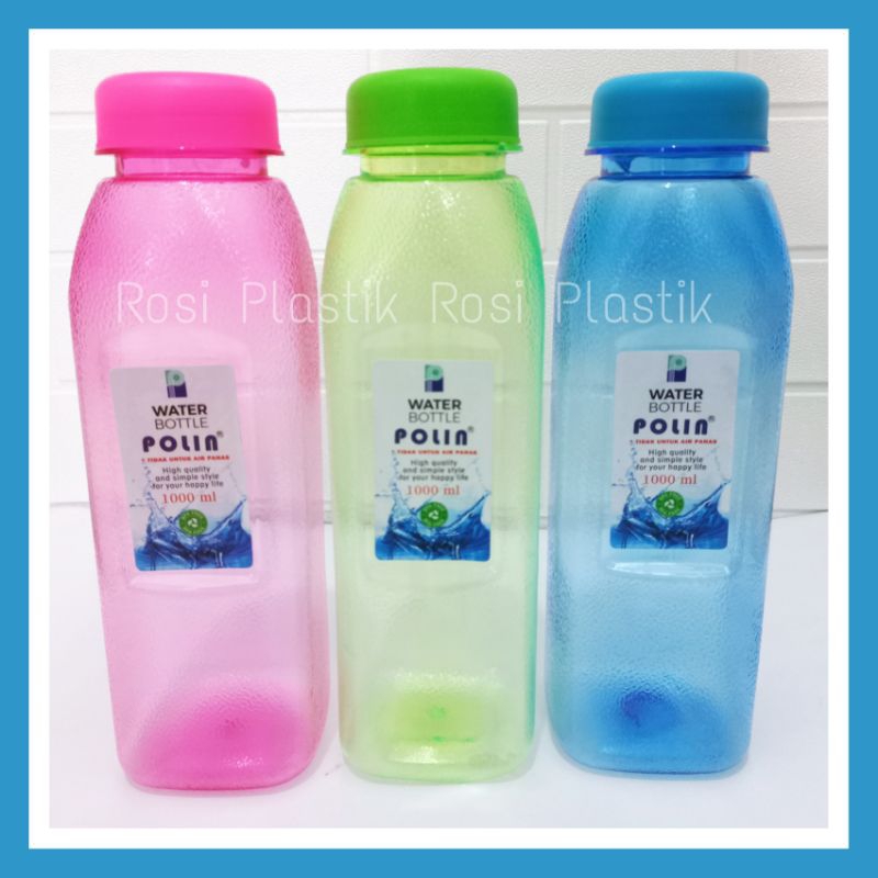 Jual Botol Minum Polin 1000ml Water Bottle 1 Liter Tempat Air Plastik Botol Souvenir 1245