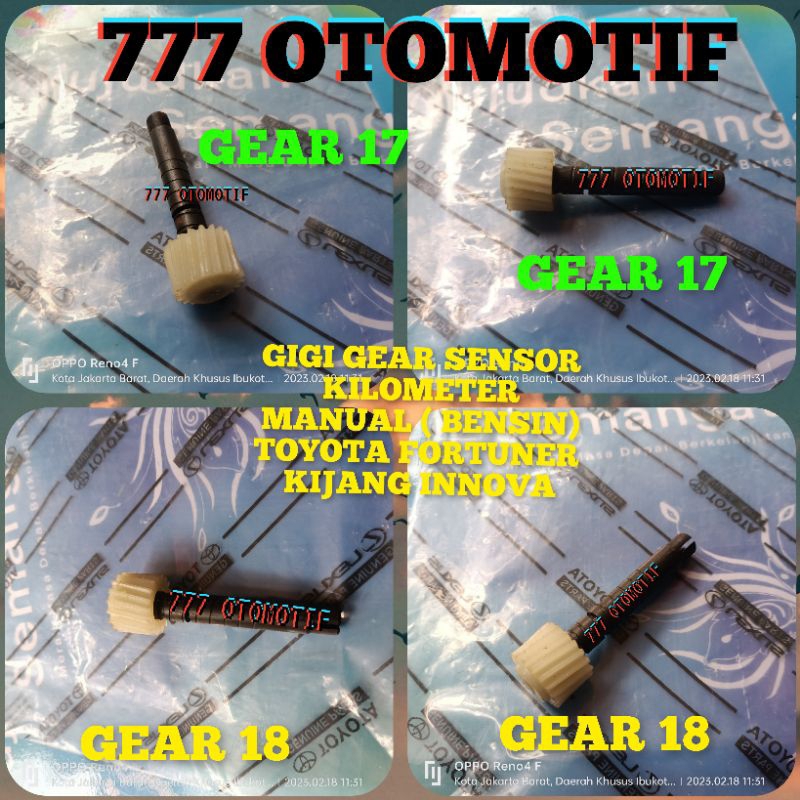Jual GIGI GEAR SENSOR SPEEDOMETER MANUAL BENSIN KIJANG INNOVA FORTUNER ...