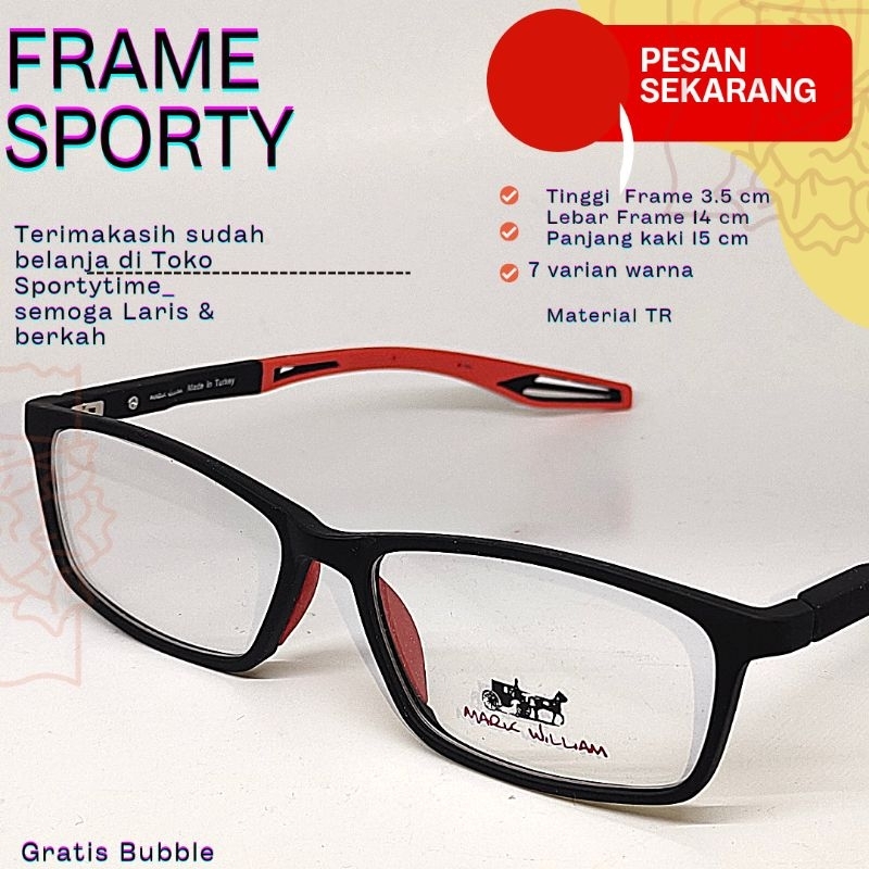 Jual KACAMATA SPORT LENTUR KOTAK KECIL MINUS DAN PLUS BERBAGAI JENIS ...