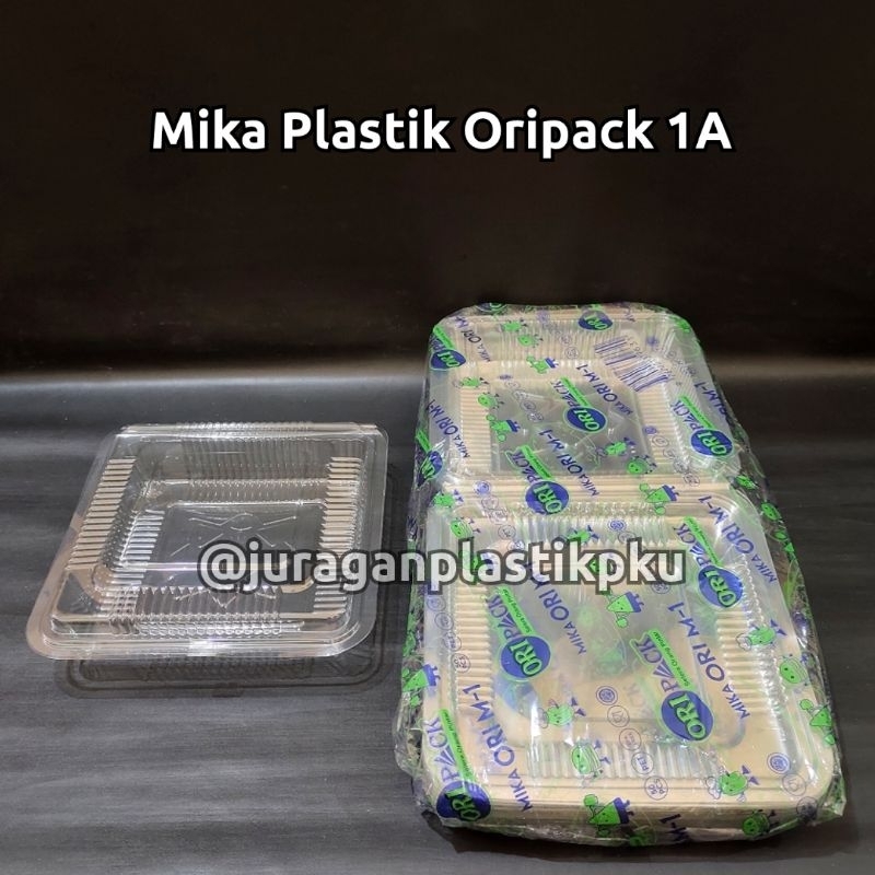 Jual Mika Plastik Oripack 1A isi 50 pcs/pack Kotak Kue Bolu Makanan ...