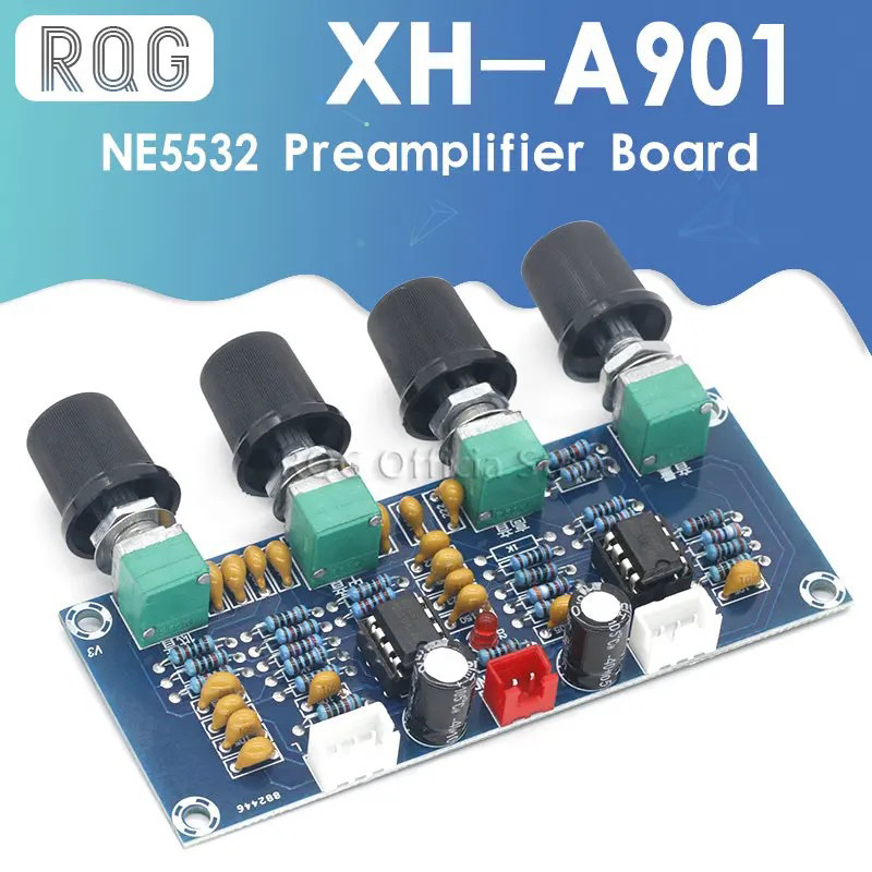 Jual XH-A901 NE5532 TONE CONTROL PRE AMPLIFIER 12V TREBLE BASS VOLUME ...