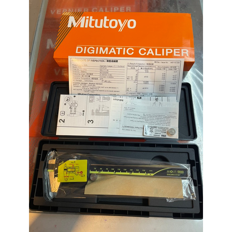 Jual Mitutoyo 500-171-30 Absolute Digimatic Caliper 0-150mm Original ...