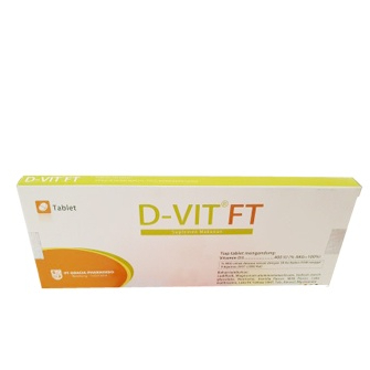 Jual D VIT FT TABLET 400 IU BOX ISI 30 TABLET - D-Vit vitamin D 400 ...