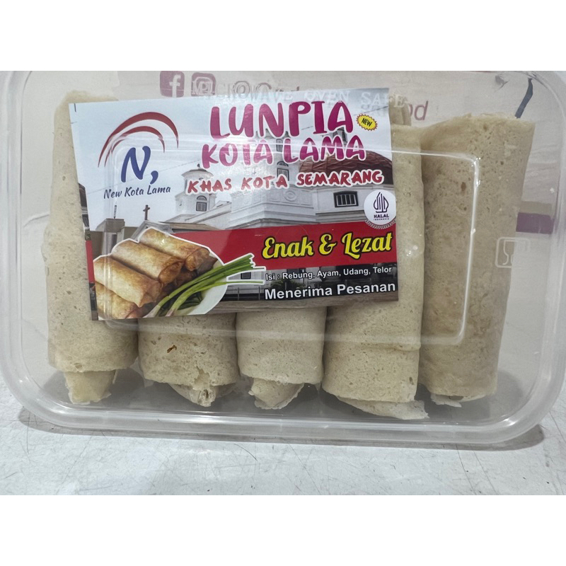 Jual Frozen food Lumpia Semarang rebung asli spring roll udang ayam ...