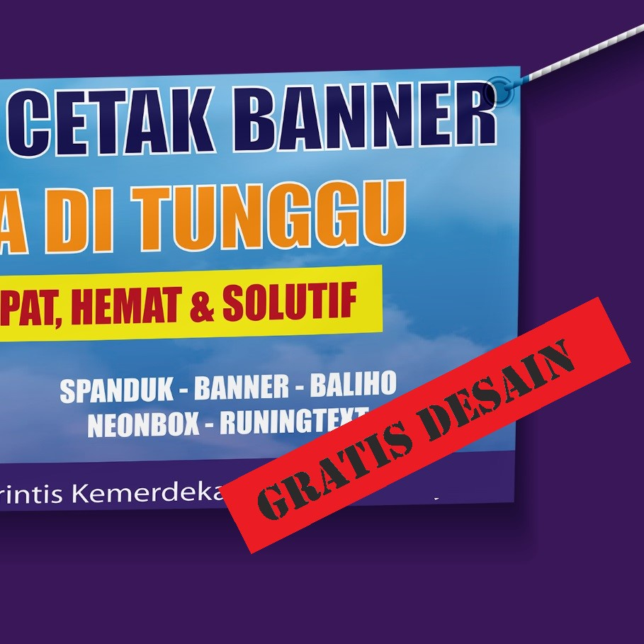 Jual Free Desain MMT Banner Spanduk / Spanduk Mmt Banner / Cetak ...