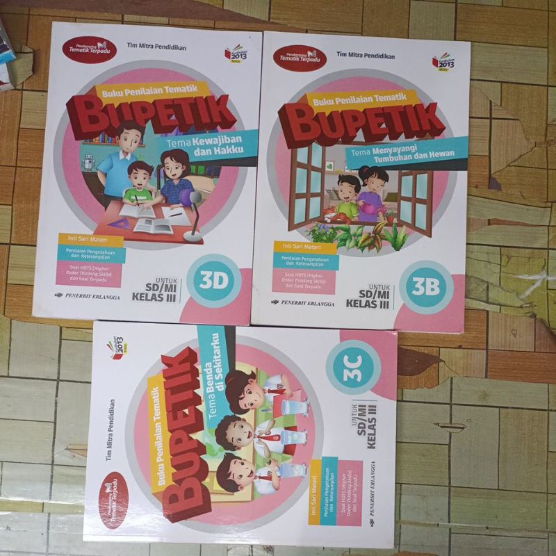 Jual Buku Original Bekas Bupetik Kelas Sd B C D Kurikulum Edisi Revisi Penerbit