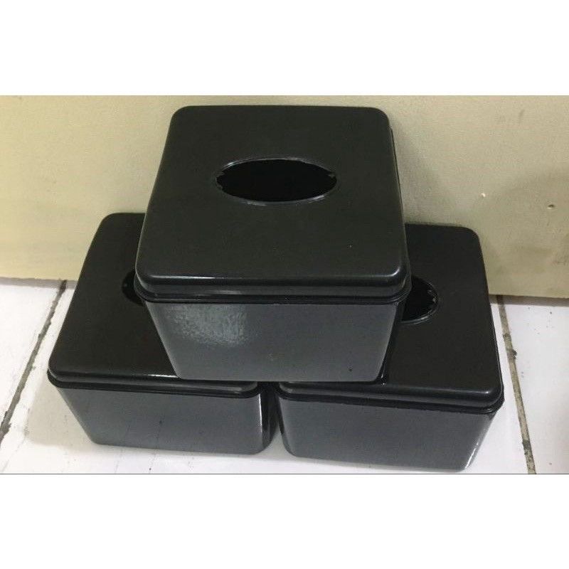 Jual Kotak Tissue Persegi Warna Hitam | Shopee Indonesia