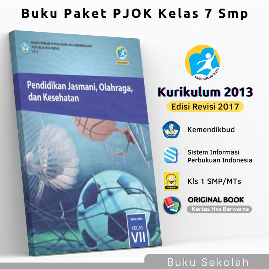 Jual Buku Paket Pjok Kelas 7 Smpmts Kurikulum 2013 Edisi Revisi 2017 2018 K 13 Buku Pelajaran 6047