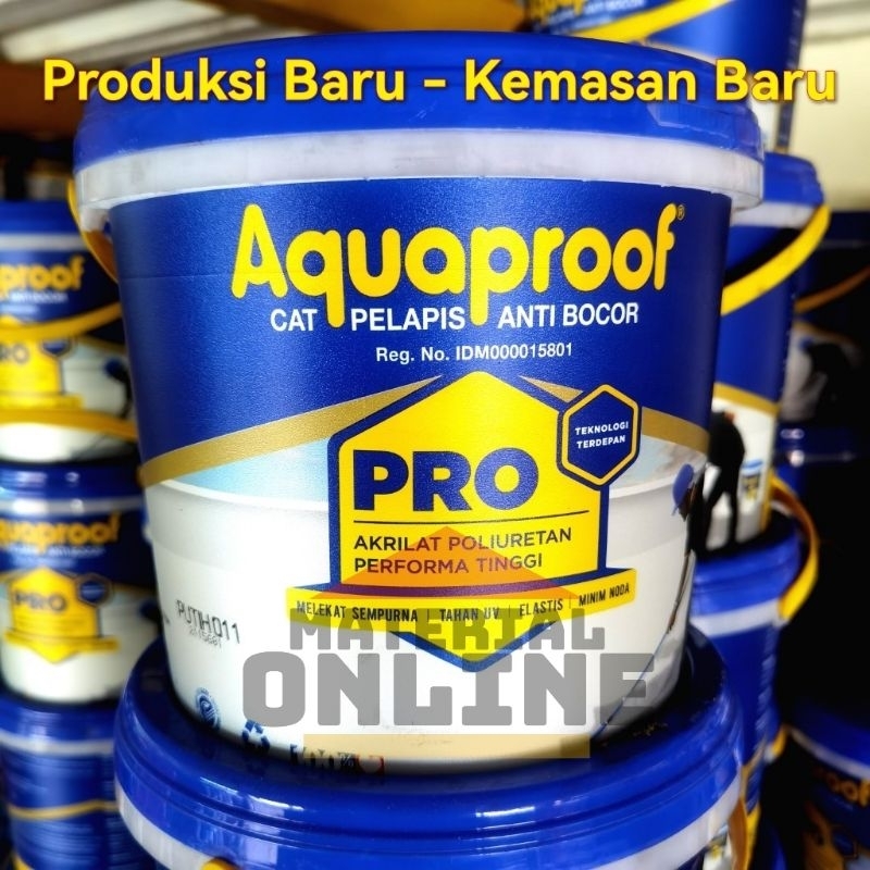 Jual Aquaproof Pro Aqua Proof Cat Pelapis Anti Bocor Galon Kg Kg Abu