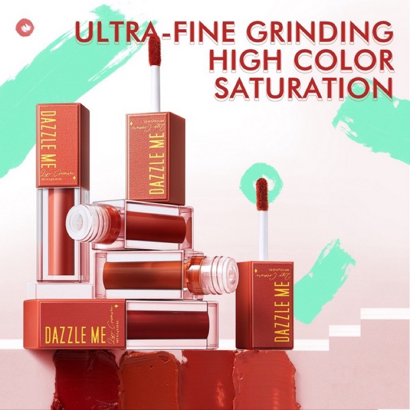 Jual DAZZLE ME MOUSSE LIP CREAM SILKY LIPSTICK MOISTURIZING LIP CARE