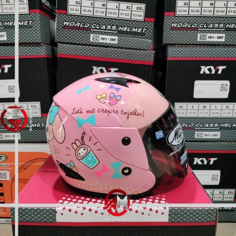 Jual HELM MDS SPORT R3 JUNIOR SANRIO MY MELODY PASTEL PINK PINK MDS ...