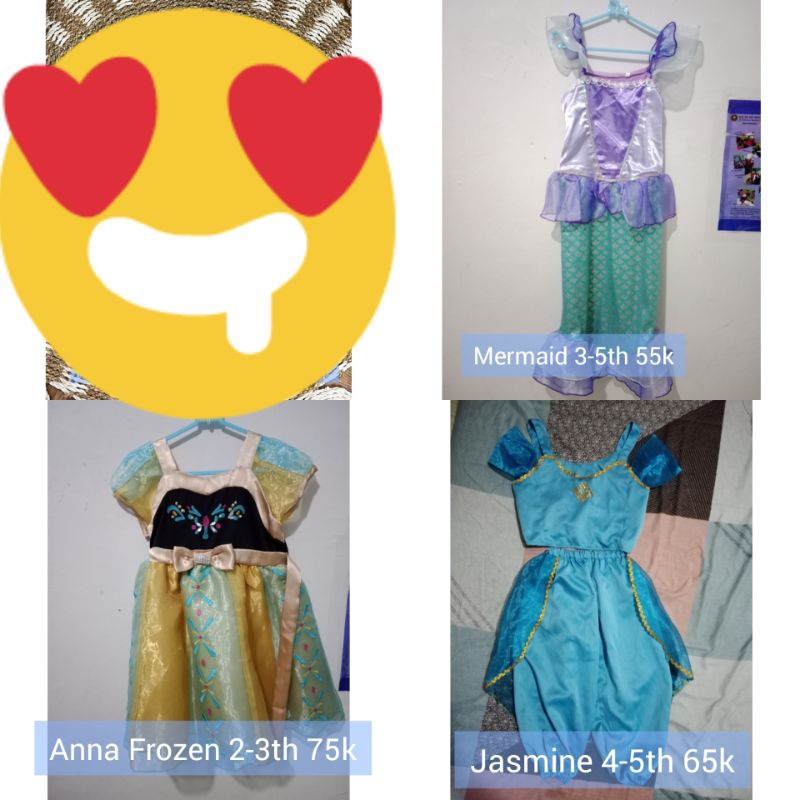 Jual Preloved Kostum Anak perempuan / Preloved gaun Anak / Anna Frozen ...