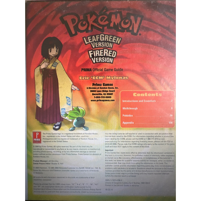 Jual Buku Panduan Digital Guidebook Pokemon FireRed dan LeafGreen ...