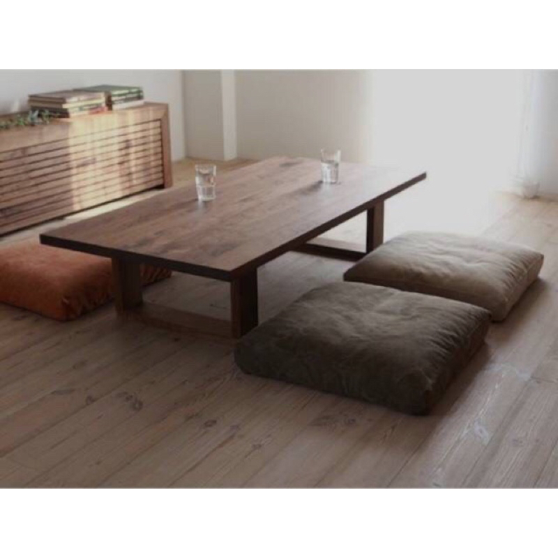 Jual MEJA LESEHAN GAYA JEPANG KAYU JATI SOLID | MEJA LESEHAN JATI