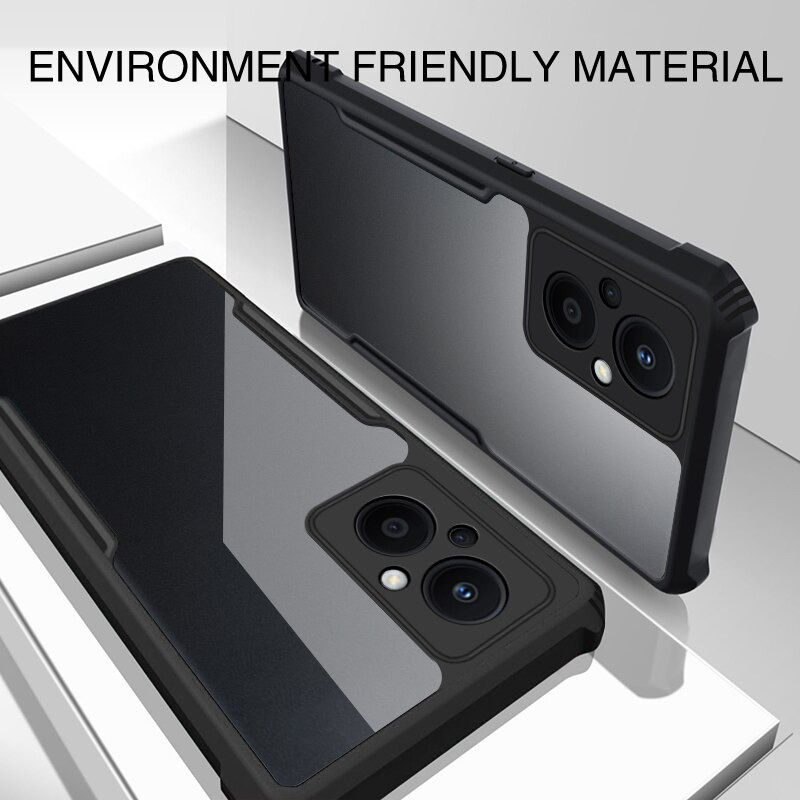 HAOYE Cover Per OPPO Reno 8 Lite/7 Lite Con Protezione Schermo Integrata, Custodia Antiurto Viola Chiaro
