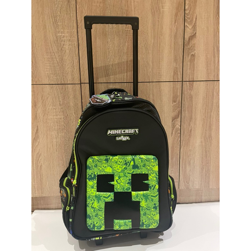 Jual Ready Smiggle Minecraft Trolleybag | Shopee Indonesia