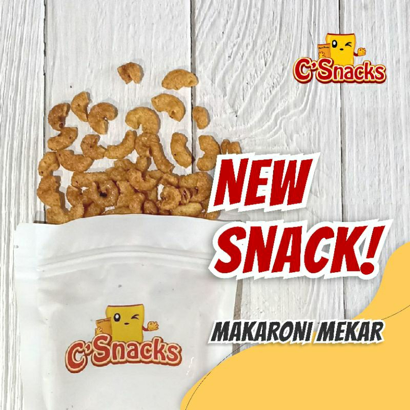 Jual Makaroni Mekar rasa pedas/balado/original kemasan Large (100gr ...