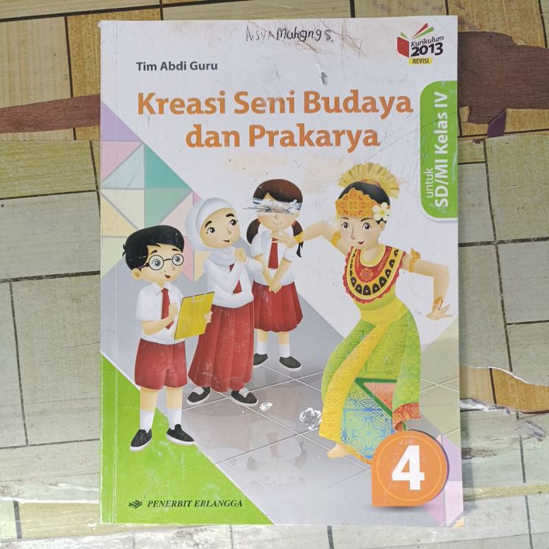 Jual ORIGINAL BUKU KREASI SENI BUDAYA DAN PRAKARYA KELAS 123456 SD ...