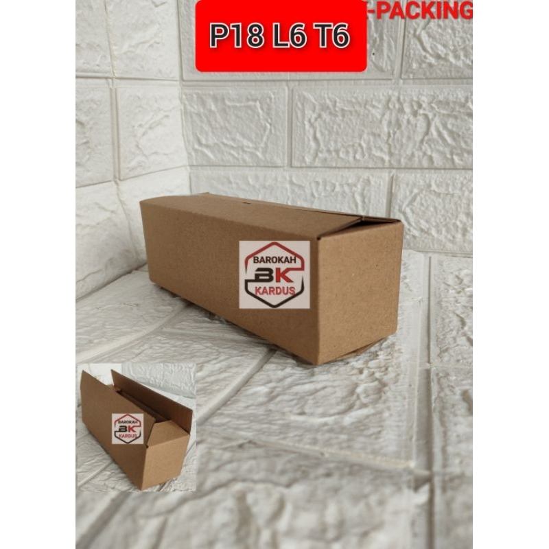 Jual Kardus 18x6x6 Cm / Kardus Box Packing Polos Tebal Premium | Shopee ...
