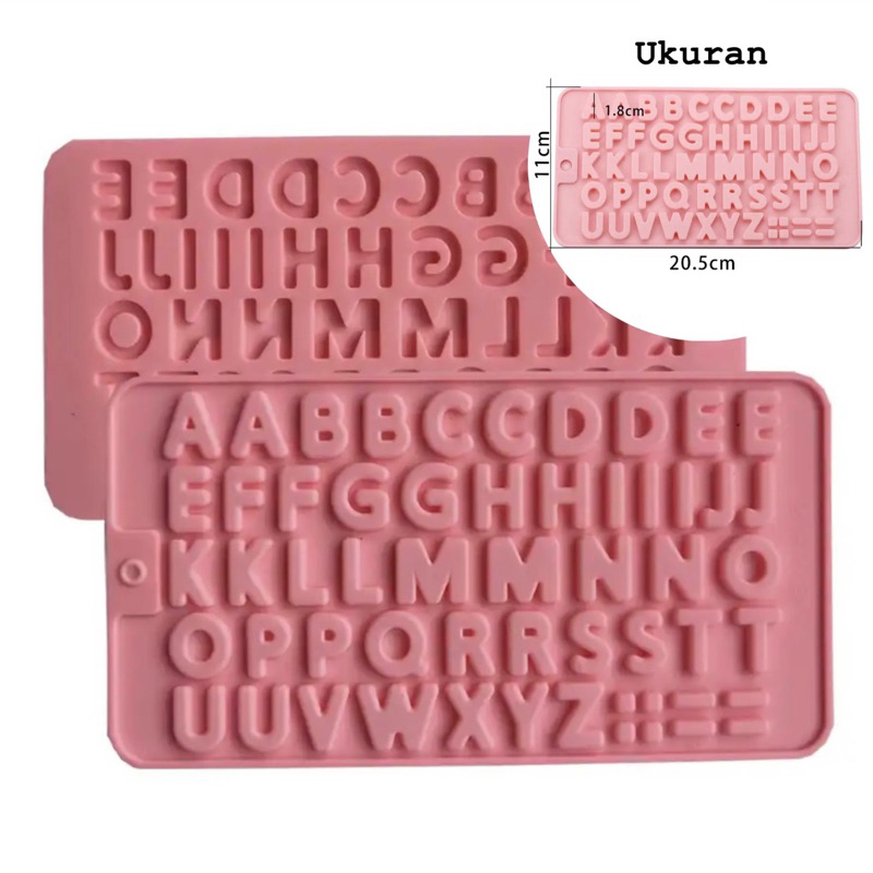 Jual Cetakan Resin Huruf / Cetakan Resin Alfabet / Letter Silicone ...