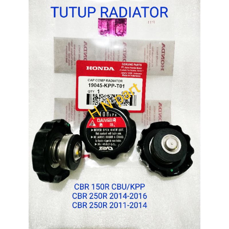 Jual CAP COMP RADIATOR TUTUP RADIATOR HONDA CBR 250R 2011-2016 CBR150R ...