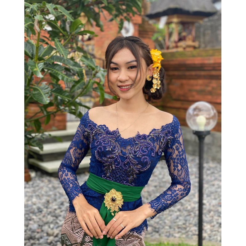 Jual Kebaya Sabrina Kancing Belakang Payet Tebal Shopee Indonesia