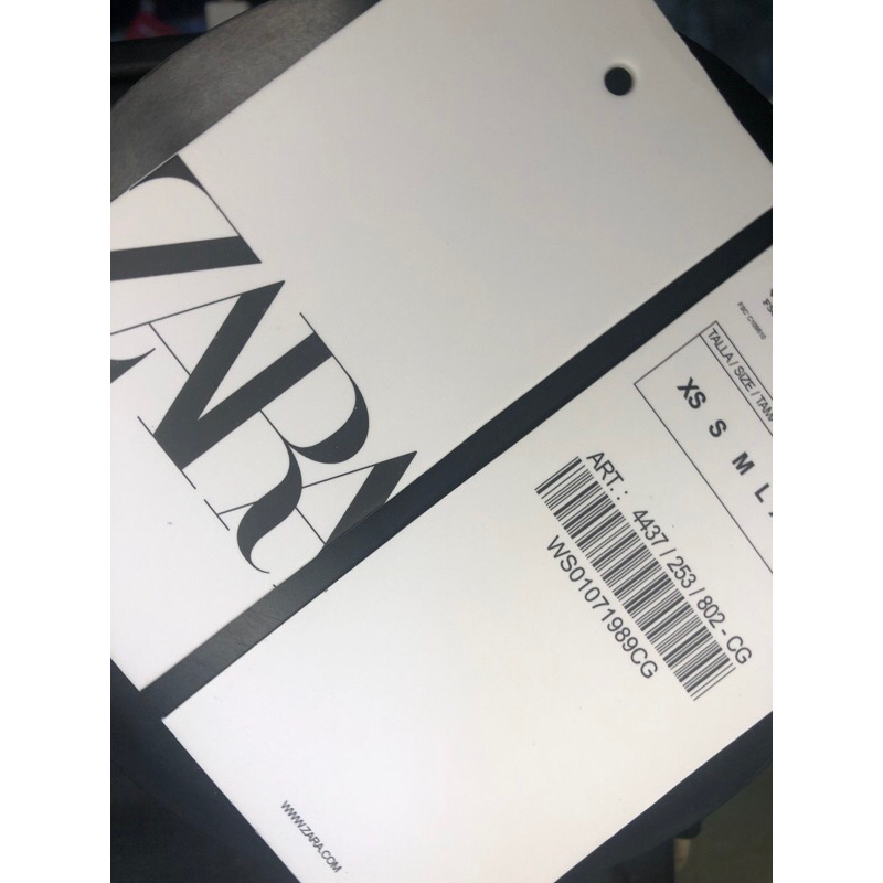 Jual ZARA MAIN TAG BARCODE SUPER PREMIUM SUPER TEBAL VARIASI CO 1X DI