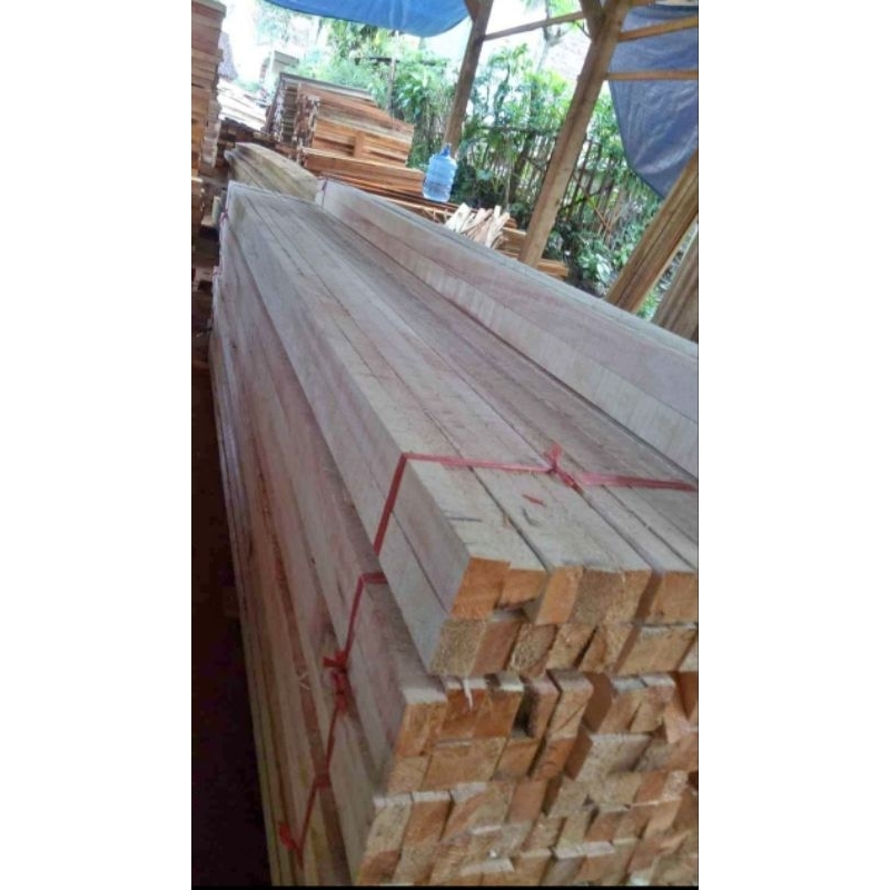 Jual Reng Usuk Kaso Kayu 3x3x200 cm Kayu Sudah Serut Dan Amplas ...