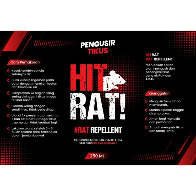 Jual HIT RAT! Rat Repellent Pengusir Tikus Ampuh Cairan Anti Tikus ...