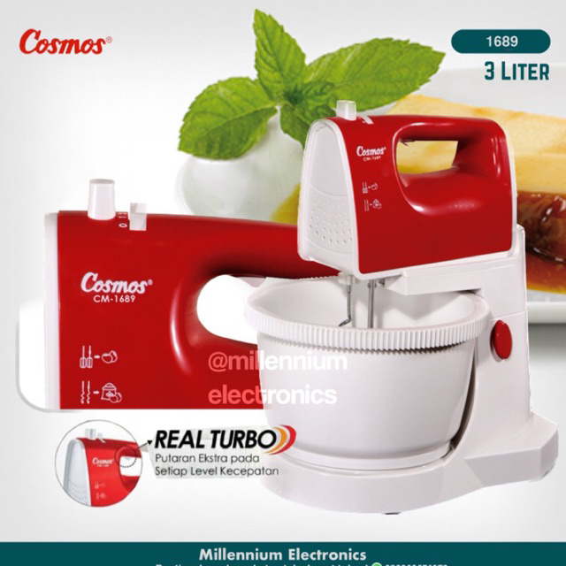 Jual COSMOS Stand Mixer 3 Liter CM1689 cm1689 Shopee Indonesia