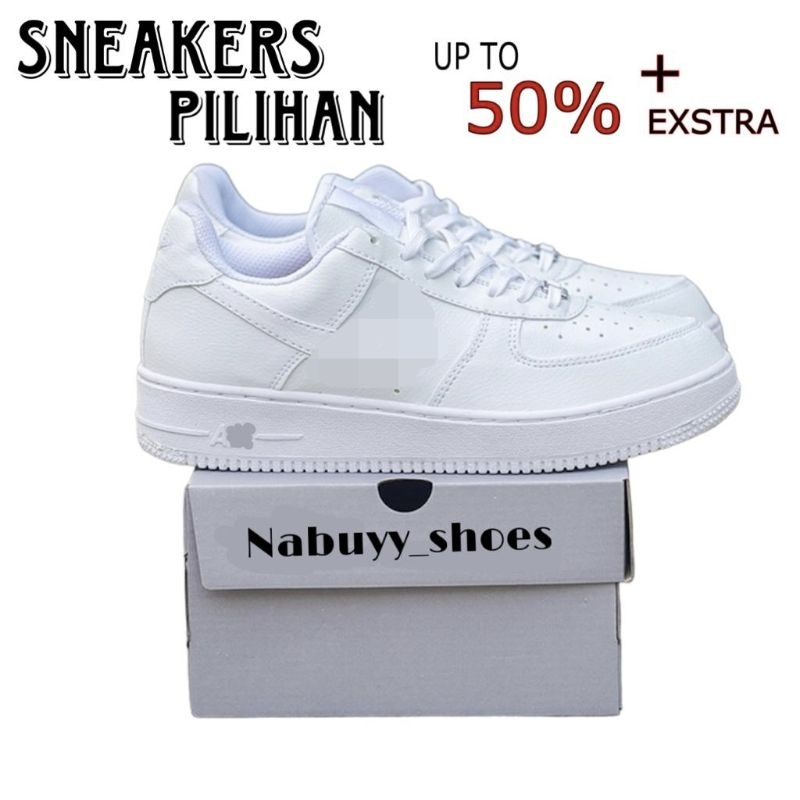 Jual SEPATU PRIA DAN WANITA SNEAKERS PUTIH SEPATU GAYA MASA KINI KEREN ...