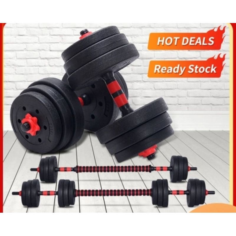 Jual Dumbell Set 20kg Pvc + Konektor / Barbel Dumbel 20 Kg | Shopee ...