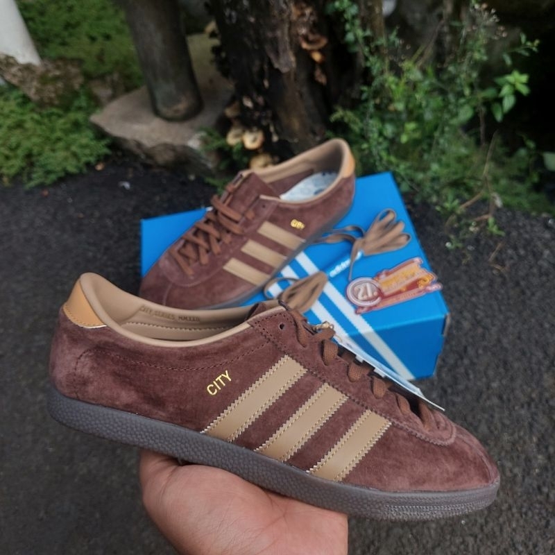 ADIDAS CITY BROWN ORIGINAL 100%