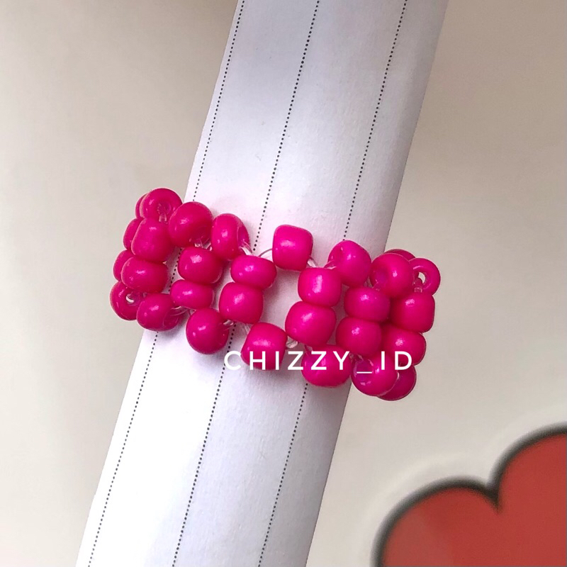 Jual PROMO Cincin Manik Beads Korea Cincin Mutiara Cincin Lucu Transparan PART3 Shopee