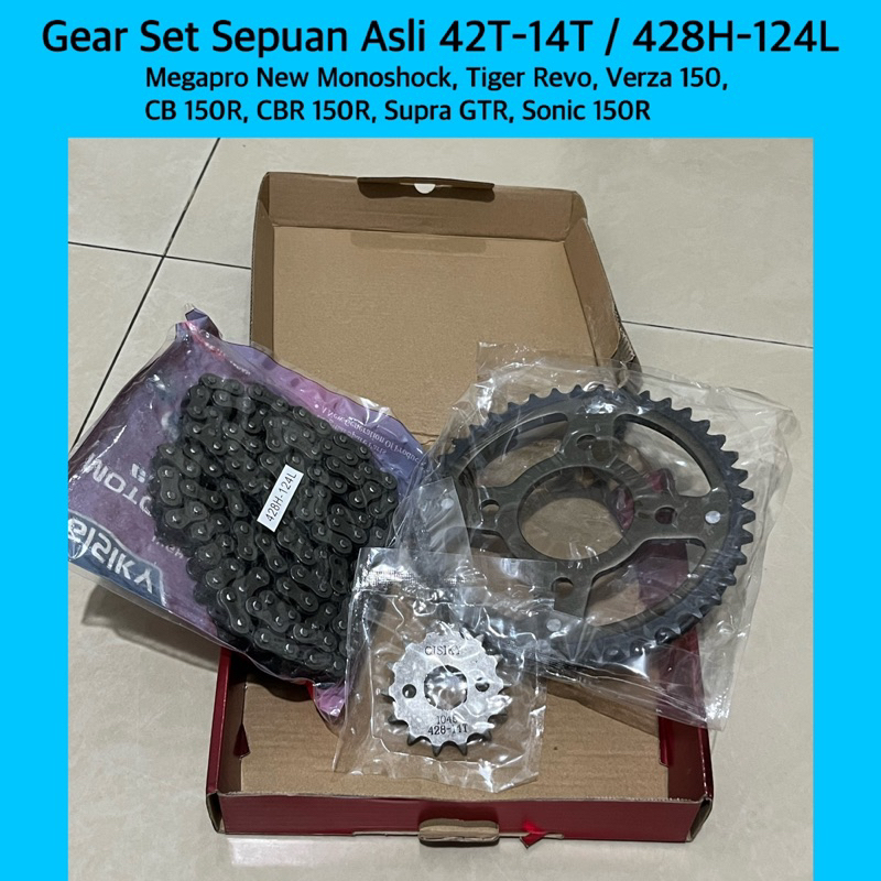 Jual Gear SetGear Paket Gigi Tarik Sepuan Asli MEGAPRO NEW MONOSHOCK