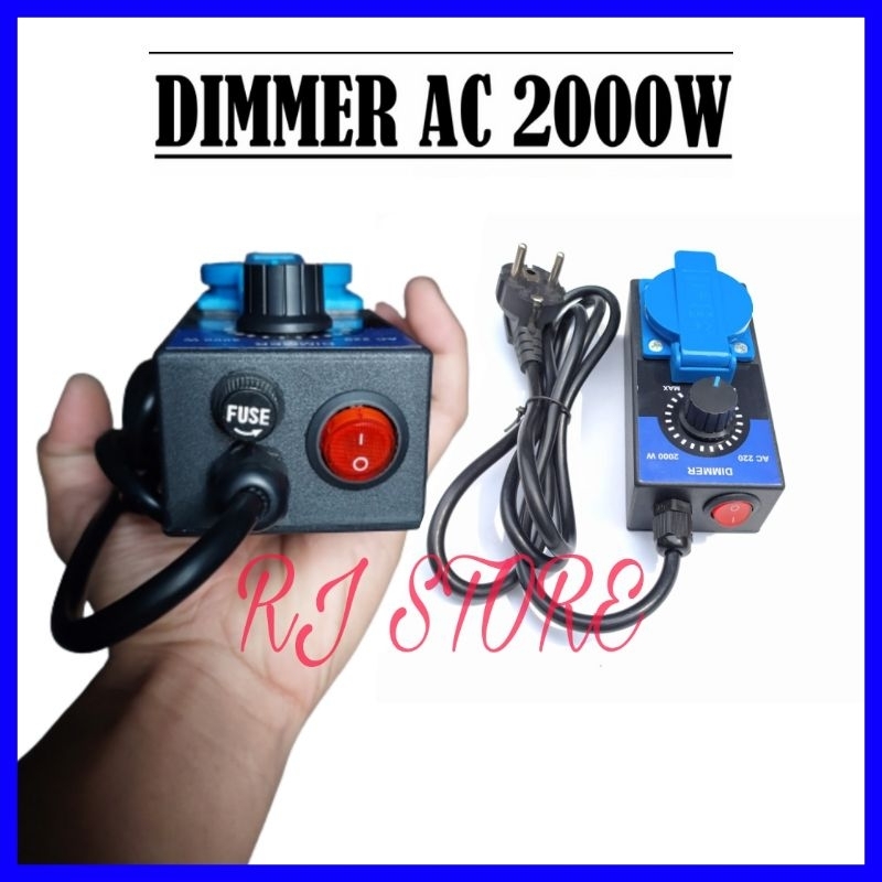 Jual DIMMER 2000 WATT AC peredup lampu pengatur kecepatan mesin gerinda ...
