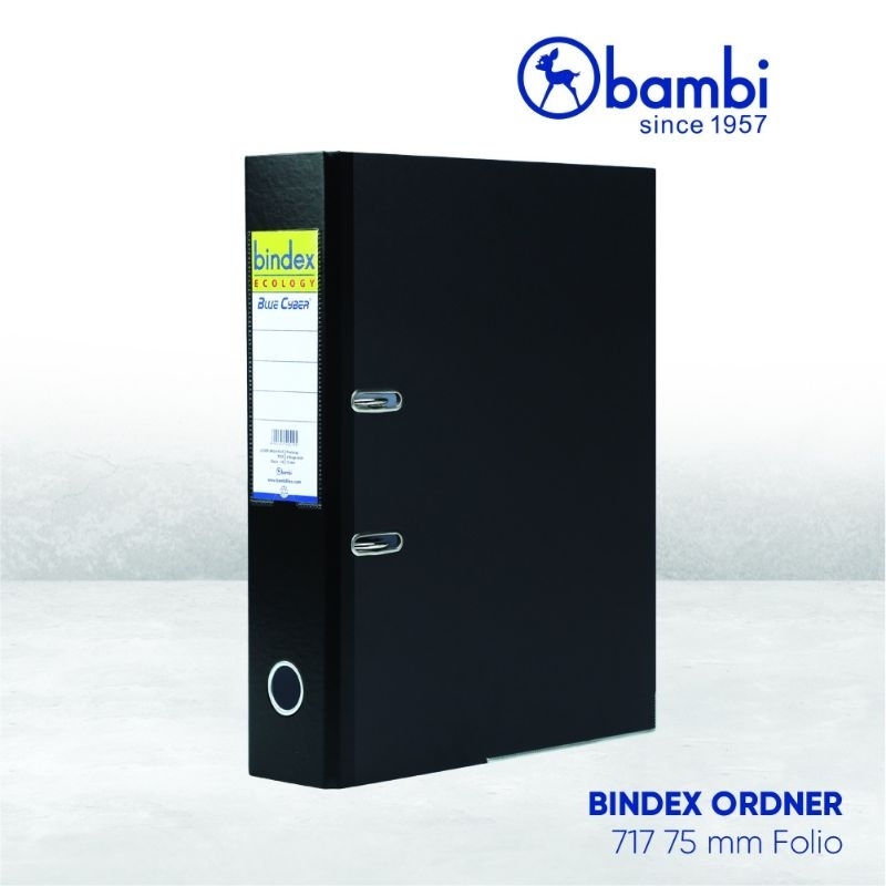 Jual ORDNER BINDEX 717 75mm Folio F4 Hitam | Shopee Indonesia