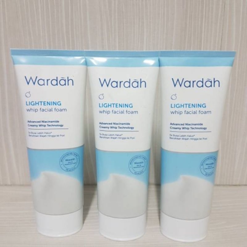 Jual Wardah Lightning Whip Facial Foam 100ml Shopee Indonesia